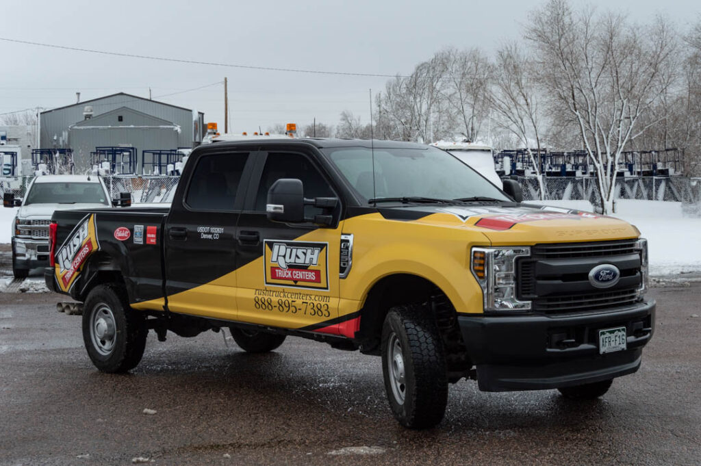 Classic truck wrap